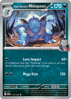 Team Rocket's Nidoqueen - 116/182