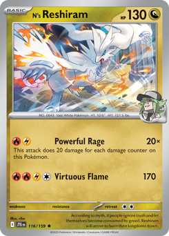 N's Reshiram - 116/159