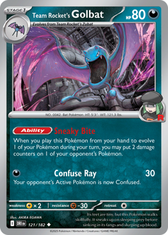 Team Rocket's Golbat - 121/182