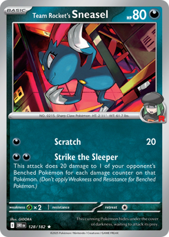 Team Rocket's Sneasel - 128/182