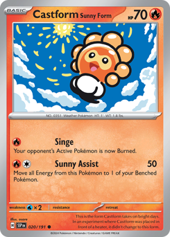 Castform Sunny Form - 20/191