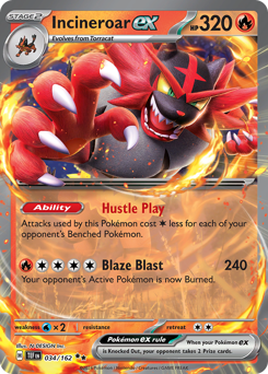 Incineroar ex - 34/162