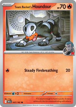Team Rocket's Houndour - 37/182
