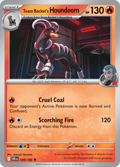 Team Rocket's Houndoom - 38/182