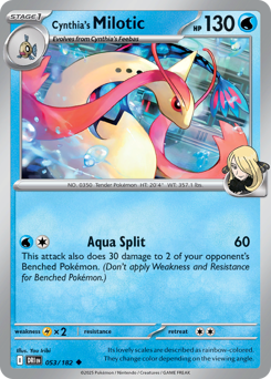 Cynthia's Milotic - 53/182