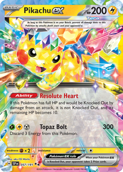 Pikachu ex - 57/191