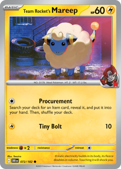 Team Rocket's Mareep - 72/182