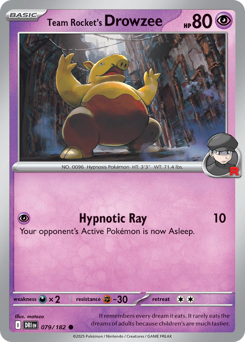 Team Rocket's Drowzee - 79/182