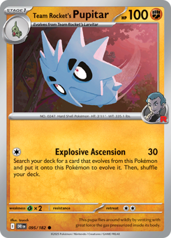 Team Rocket's Pupitar - 95/182