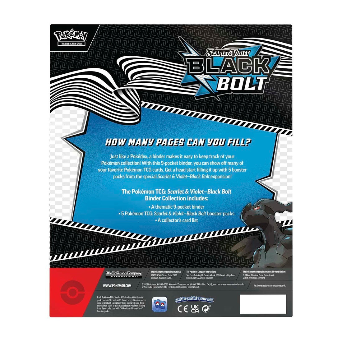 Pokémon TCG: Scarlet & Violet-Black Bolt Binder Collection