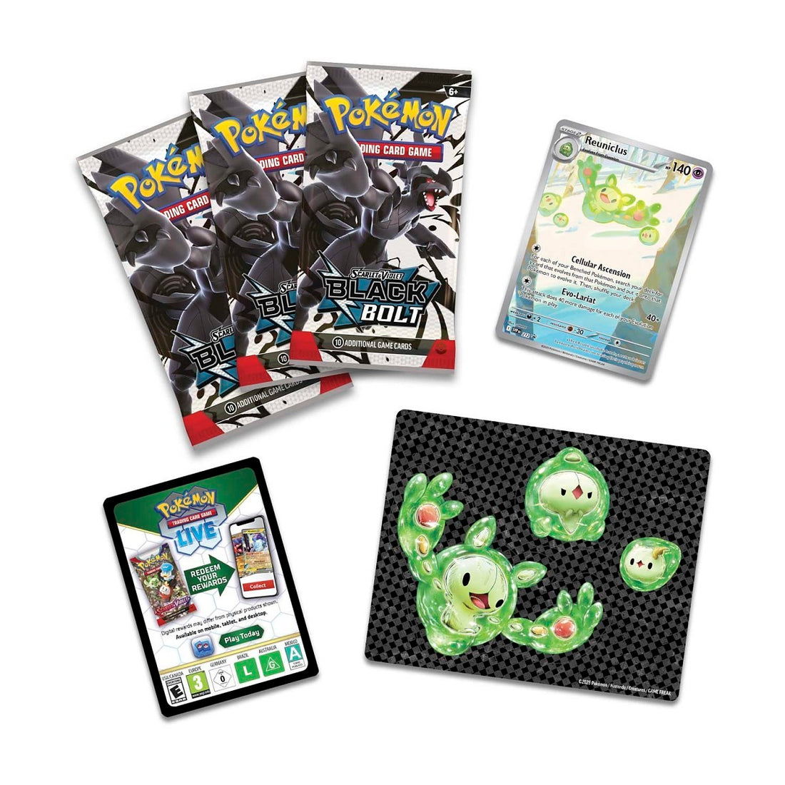 Pokémon TCG: Scarlet & Violet-Black Bolt Tech Sticker Collection