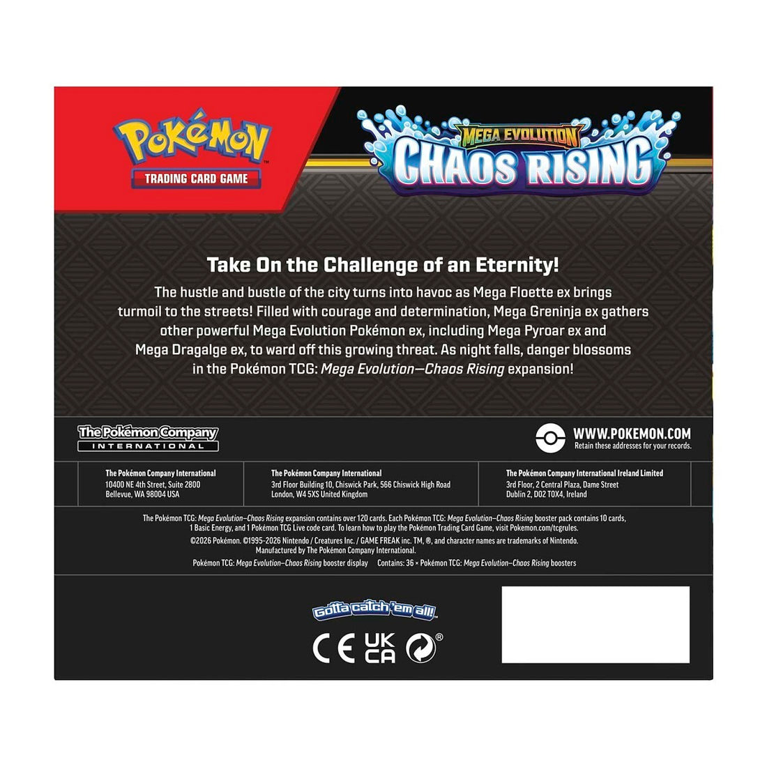 Pokémon TCG: Mega Evolution-Chaos Rising Booster Box