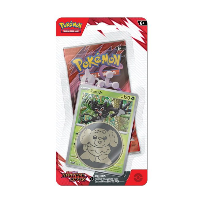 Pokémon blister pack met Zarude kaart van Find My Card
