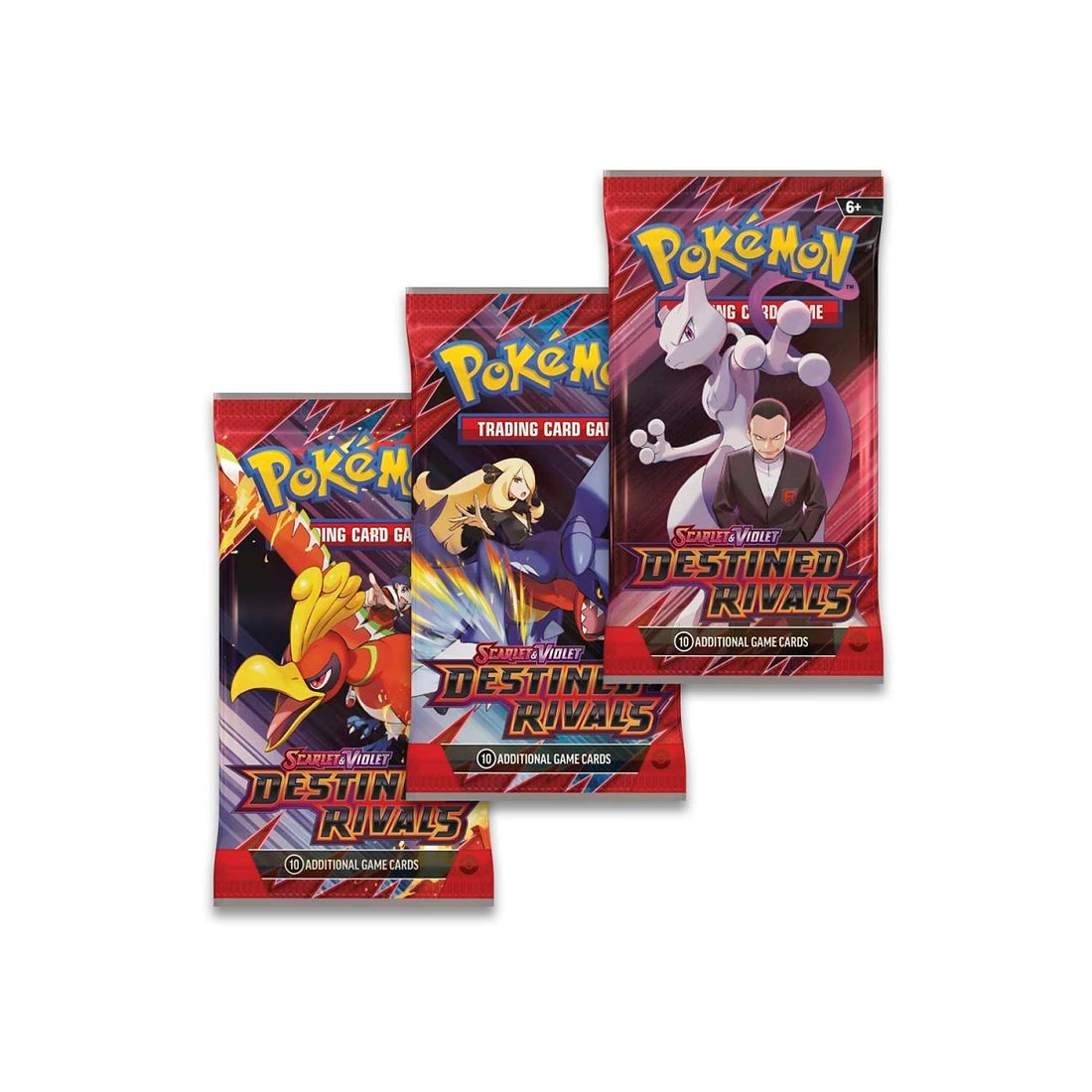 Pokémon TCG: Scarlet & Violet-Destined Rivals 3 Booster Packs & Zebstrika Promo Card