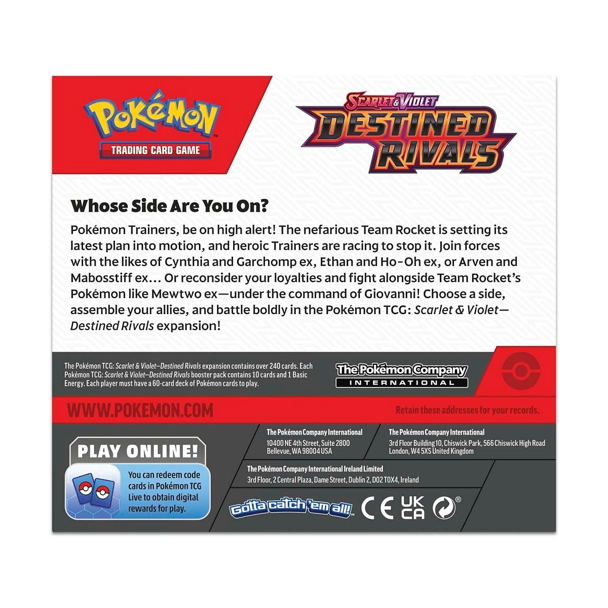 Pokémon TCG: Scarlet & Violet-Destined Rivals Booster Box
