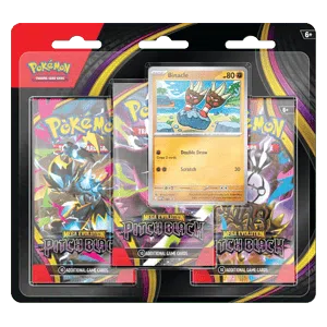 Pokémon TCG: Mega Evolution-Pitch Black 3 Booster Packs & Binacle Promo Card