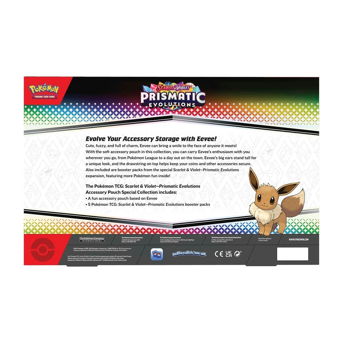 Pokémon TCG: Scarlet & Violet-Prismatic Evolutions Accessory Pouch Special Collection