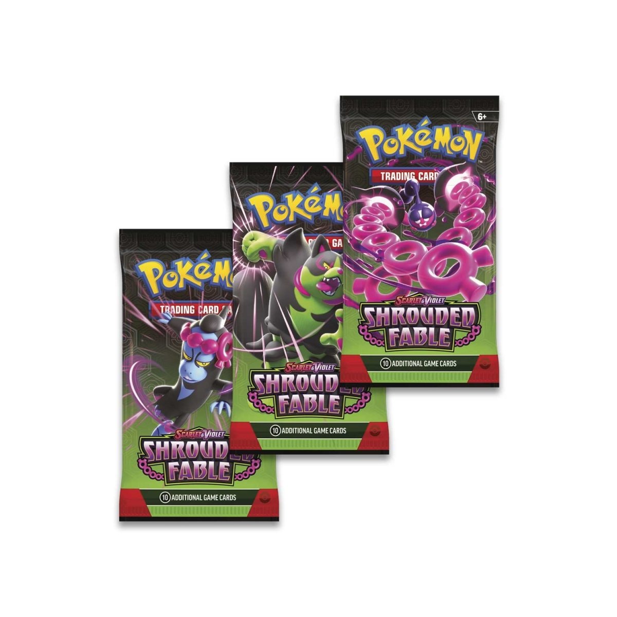 Pokémon TCG: Scarlet & Violet-Shrouded Fable 3 Booster Packs & Pecharunt Promo Card