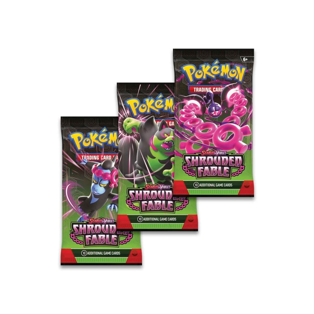Pokémon TCG: Scarlet & Violet-Shrouded Fable 3 Booster Packs & Pecharunt Promo Card