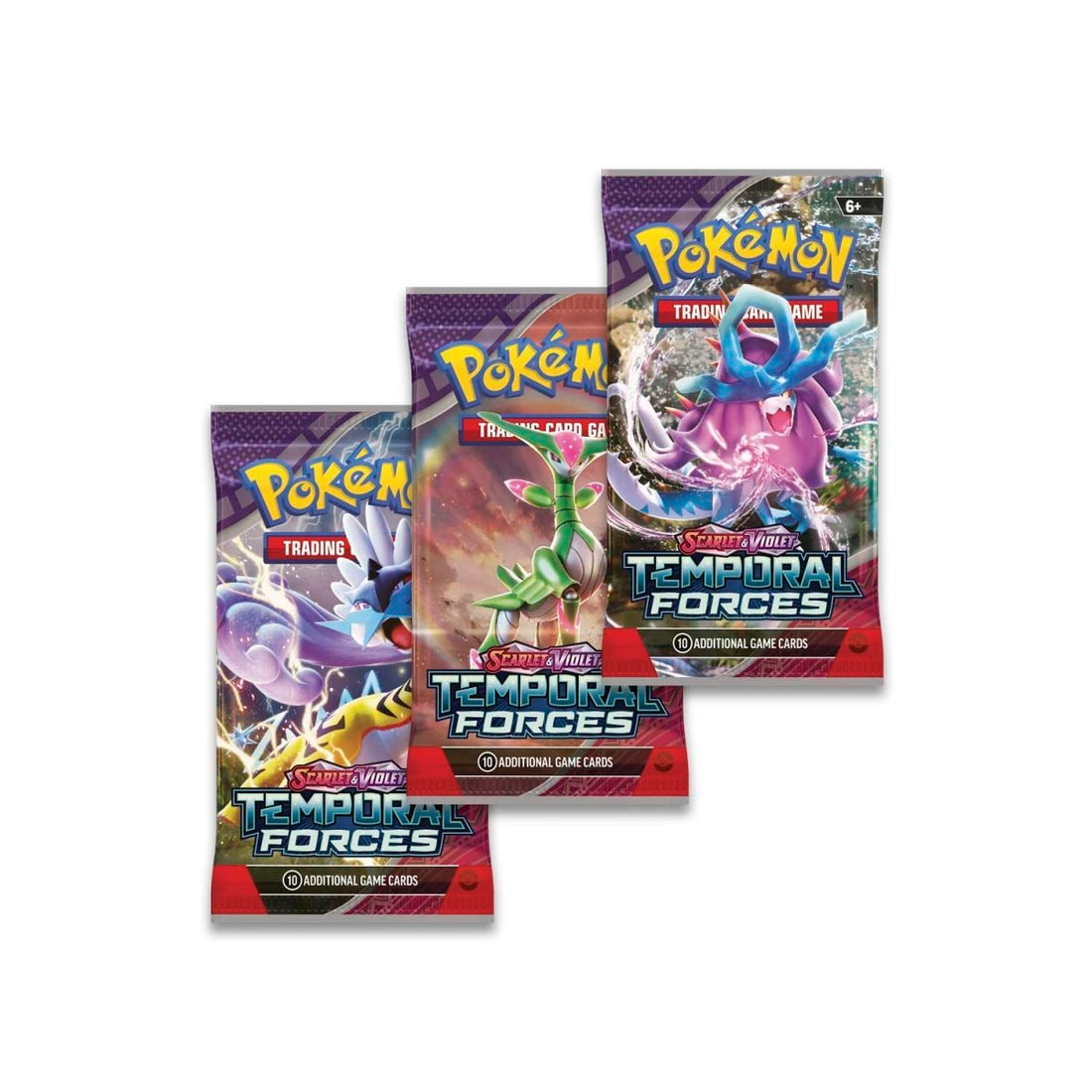 Pokémon TCG: Scarlet & Violet-Temporal Forces 3 Booster Packs & Cyclizar Promo Card