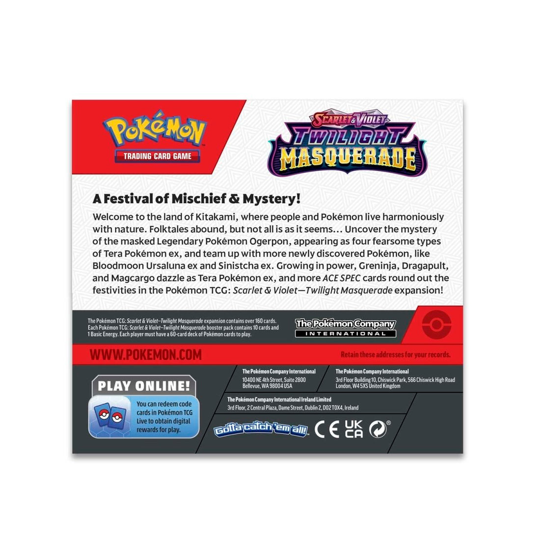 Pokémon TCG: Scarlet & Violet-Twilight Masquerade Booster Box