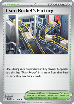 Team Rocket's Factory - 203/217