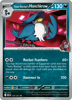 Team Rocket's Honchkrow - 127/217