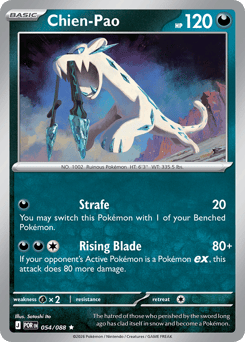 Zeldzame Chien-Pao Pokémonkaart online bestellen via Find My Card.
