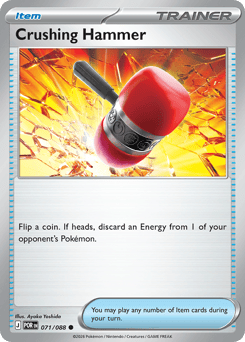 Zeldzame Crushing Hammer Pokémon Trainer kaart online kopen bij Find My Card