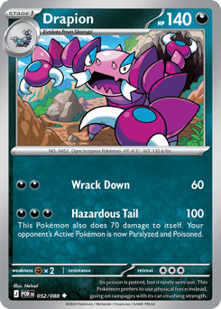 Zeldzame Drapion Pokémonkaart online bestellen via Find My Card.