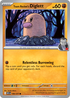 Team Rocket's Diglett - 100/217