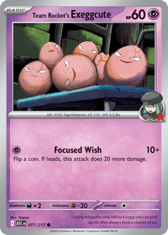 Team Rocket's Exeggcute - 77/217