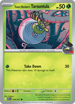 Team Rocket's Tarountula - 18/217