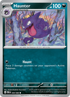 Zeldzame Haunter Pokémonkaart online kopen bij Find My Card.
