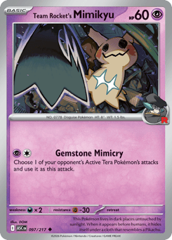 Team Rocket's Mimikyu - 97/217