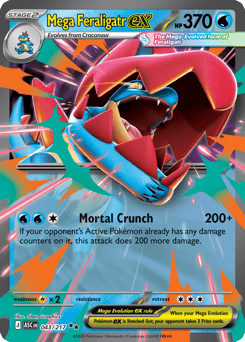 Mega Feraligatr ex - 43/217