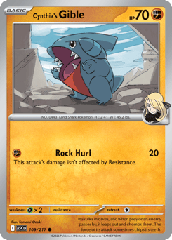 Cynthia's Gible - 109/217