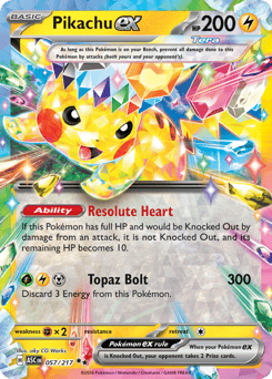 Pikachu ex - 57/217