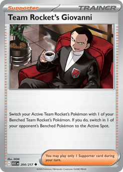 Team Rocket's Giovanni - 204/217