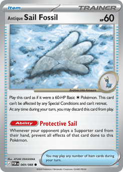 Zeldzame Antique Sail Fossil Pokémon Trainer kaart online kopen bij Find My Card
