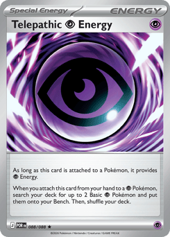 Zeldzame Telepathic Energy Pokémon kaart verzameling van Find My Card